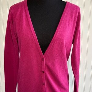 United States Sweaters Cardigan Sweater Pink Womens Size Medium V Neck